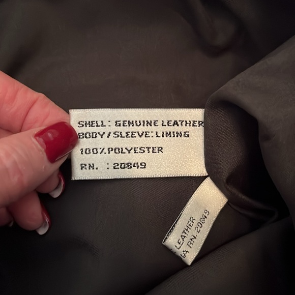 NWT Benard Couture Hi Rise Leather Pants - Picture 12 of 13